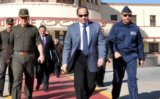 السيسي أثناء زيارته لموسكو
