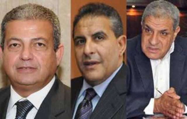 وزير الرياضة مع ابراهيم محلب