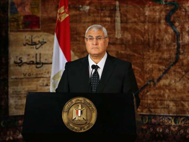 المستشار عدلي منصور رئيس الجمهورية