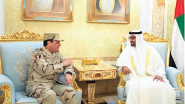 المشير السيسي خلال زيارته للامارات