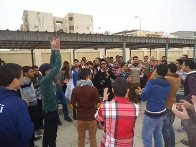 وقفه طلاب ضد الانقلاب
