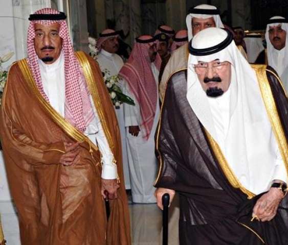 الملك عبد الله بن عبد العزيز و الأمير سلمان