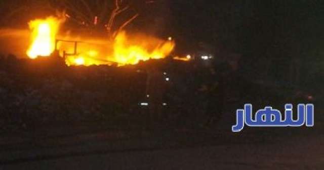 جانب من الحريق