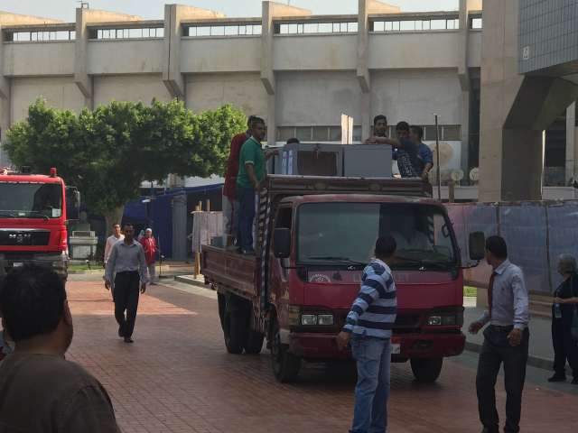 صناديق التصويت تصل للنادى الاهلي