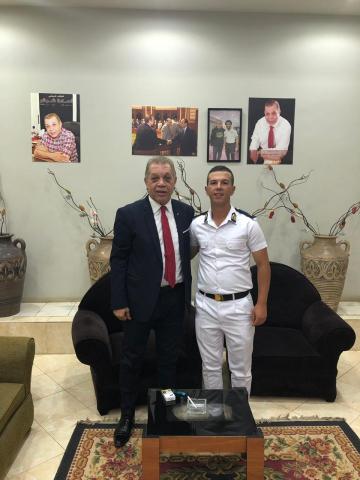 النائب أسامة شرشر مع الملازم عمرو السيد شرشر