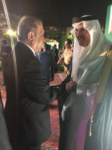 شرشر يهنئ السفير أسامة نقلى باليوم الوطنى السعودى