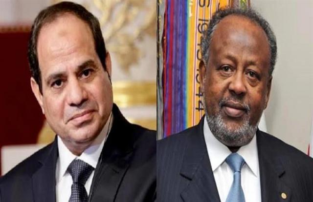 الرئيس السيسي ورئيس جيبوتي إسماعيل عمر جيلة