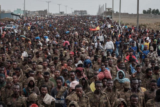 جيش من اسري الجيش الإثيوبي في قبضة تيجراي