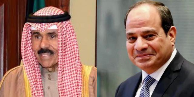 ولي عهد الكويت يستقبل الرئيس السيسي