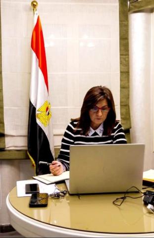 وزيرة الهجرة تعقد اجتماعا بممثلين عن الجالية والطلبة المصريين بأوكرانيا