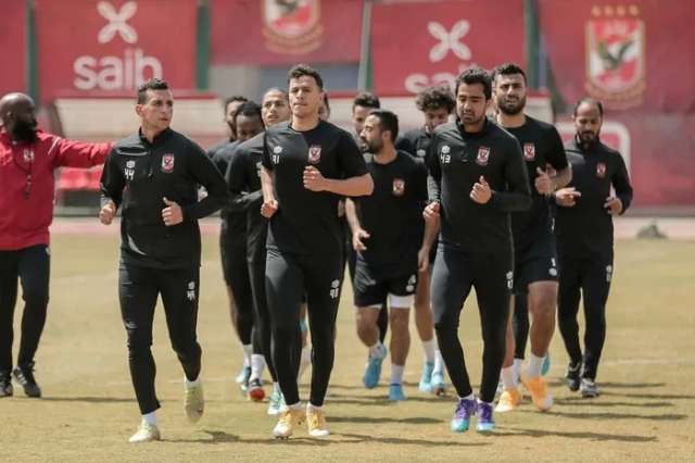 الأهلي يختتم استعداداته لمباراة مصر المقاصة في كأس مصر ‏