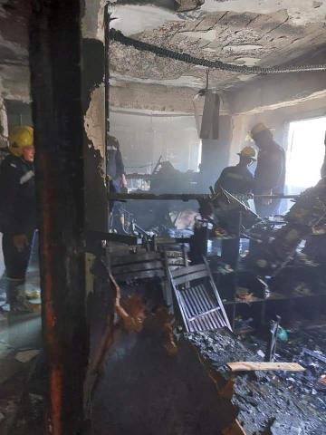 الصحة: نقل 55 حالة للمستشفيات بحادث حريق كنيسة الشهيد أبو سيفين بإمبابة
