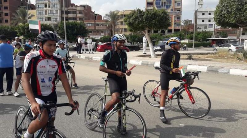 انطلاق ماراثون الدراجات بالإسماعيلية ضمن احتفالات وزارة الشباب والرياضة بمرور ٥٠ عامًا على العلاقات المصرية الإماراتية
