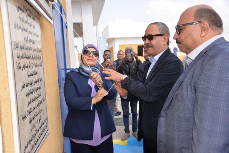 افتتاح محطة رفع الصرف الصحي الرئيسية بقرية الحجاز ”الكيلو ٢”