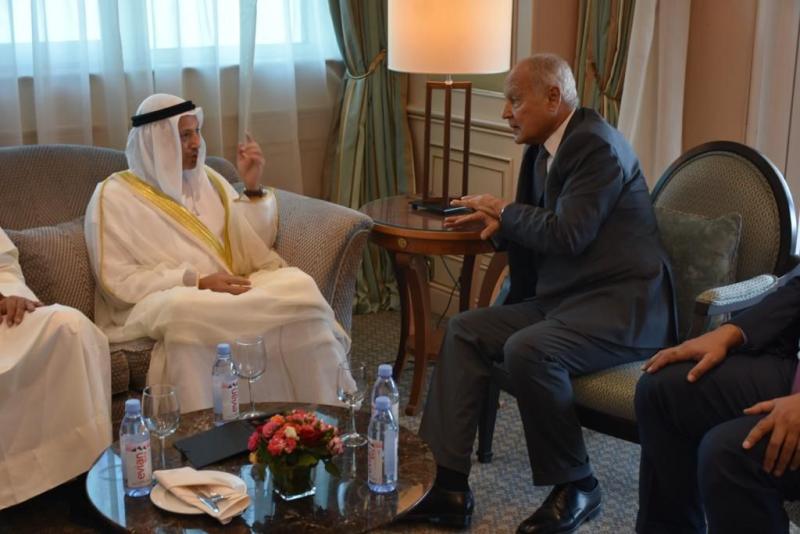 أبو الغيط يلتقي وزير خارجية الكويت قُبيل انعقاد «قمة الجزائر»