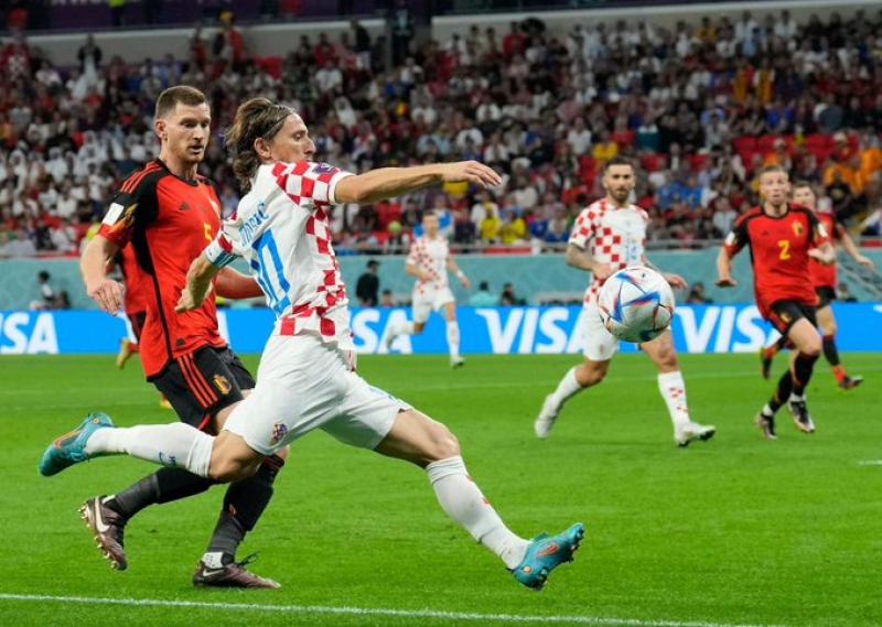 إنتهاء الشوط الأول بين بلجيكا وكرواتيا  بالتعادل السلبي في كأس العالم 2022