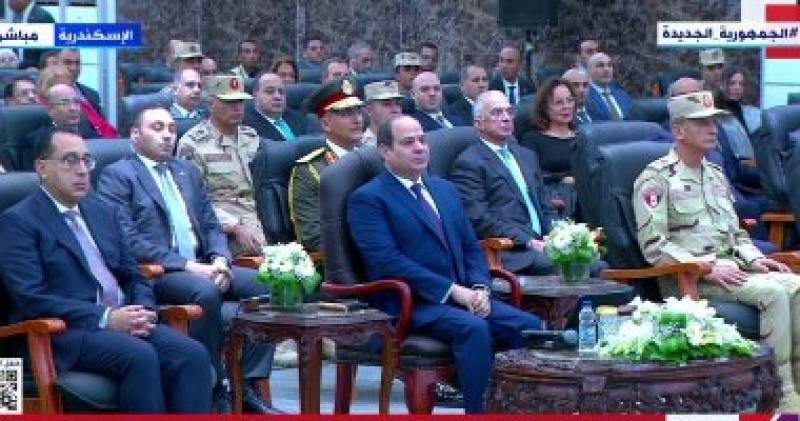 بدء فعاليات افتتاح محور التعمير فى الإسكندرية بحضور الرئيس السيسى
