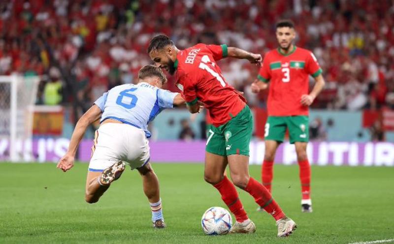 التعادل السلبي يحسم الشوط الأول بين المغرب وإسبانيا في كأس العالم 2022