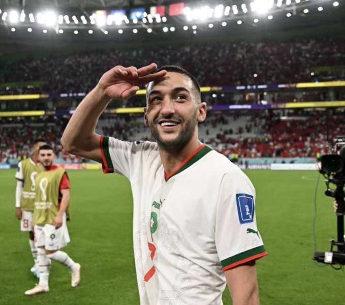 زياش وحكيمي علي رأس تشكيل المغرب أمام البرتغال في كأس العالم 2022