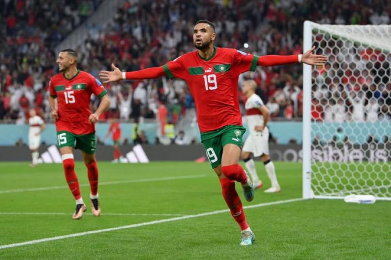 يوسف النصيري يسجل الهدف الأول للمغرب أمام البرتغال في كأس العالم 2022
