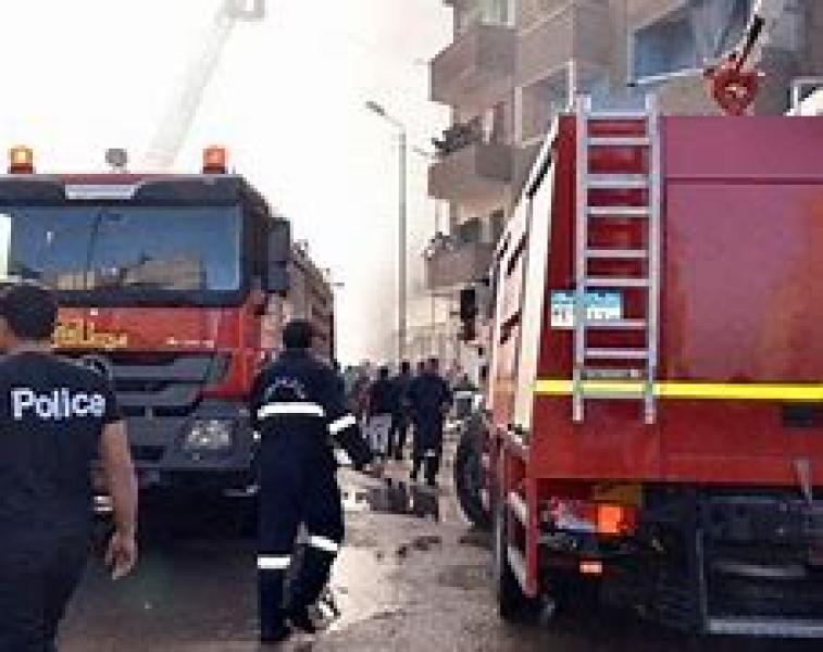 حريق شقة سكنية بالشيخ زايد