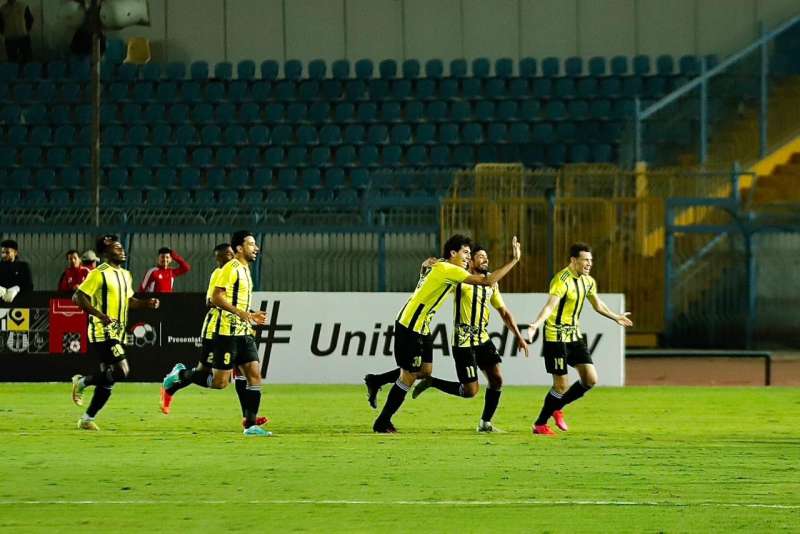 عبدالرحمن خالد يسجل الهدف الثاني للمقاولون أمام المصري في الدوري