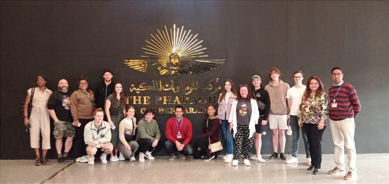 فريق ”ديزني أون آيس” يزور المتحف القومي للحضارة المصرية