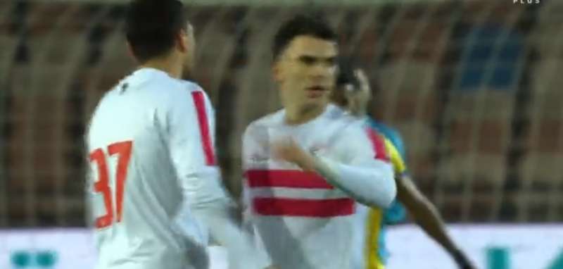 يوسف أسامة نبيل يحرز هدف التعادل للزمالك أمام الإسماعيلي