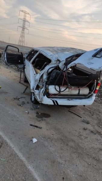 إصابة 13 شخصًا في حادث انقلاب ميكروباص على الطريق الصحراوي بالصف