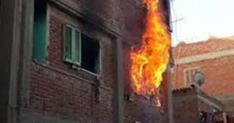 السيطرة على حريق شقة سكنية 