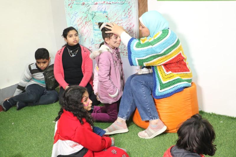 أطفال قرى حياة كريمة في معرض القاهرة الدولي للكتاب