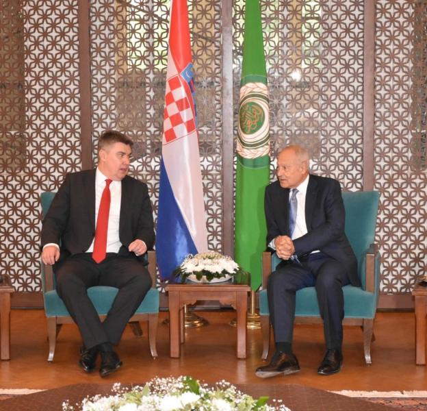 ابو الغيط مع الرئيس الكرواتي