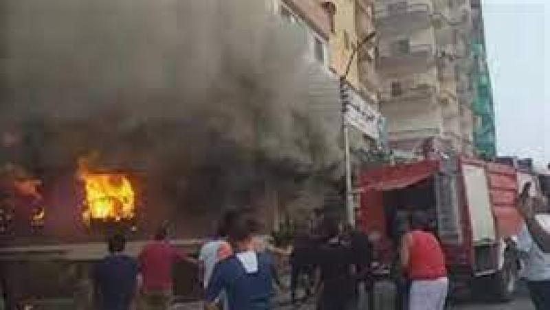 السيطرة علي حريق مطعم شهير في إمبابة 
