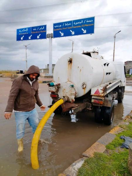 كفرالشيخ: هطول أمطار على 6 مدن والمحافظ يعلن حالة الطوارئ