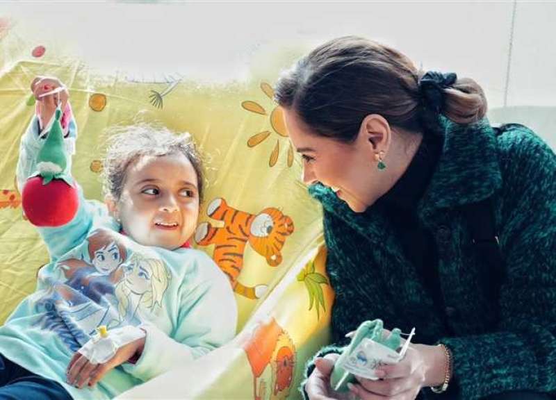 ياسمين رئيس تحتفل بـ«الفلانتين» مع أطفال مستشفى 57357