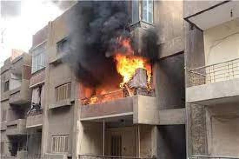  معاينة حريق شقة في الهرم