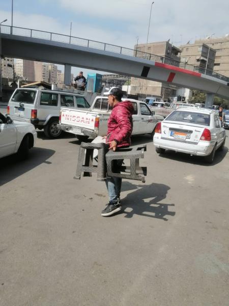 الحيزة: رفع ٢١٤ حالة إشغال متنوعة من المقاهي والكافيهات والطرق بشوارع حي العجوزة