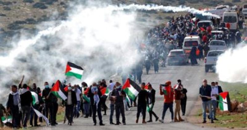 مصادمات فلسطينيين مع قوات الاحتلال الاسرئيلي