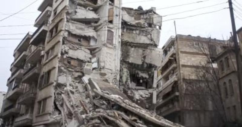 اثار زلزال سوريا