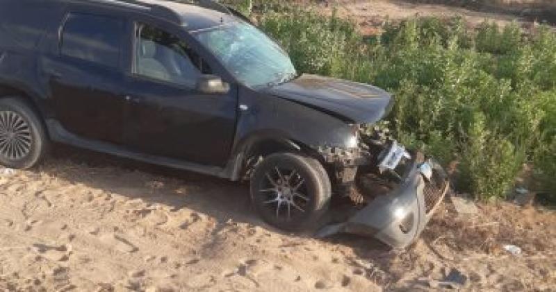 إصابة 14 شخص في تصادم 4 سيارات على طريق القصاصين الصالحية الجديدة