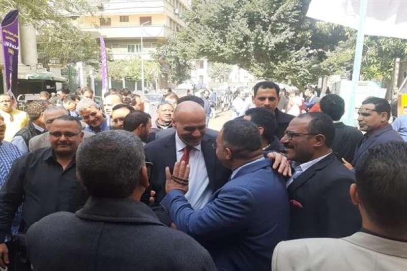 خالد ميري يصل إلى مقر انعقاد انتخابات التجديد النصفي لنقابة الصحفيين