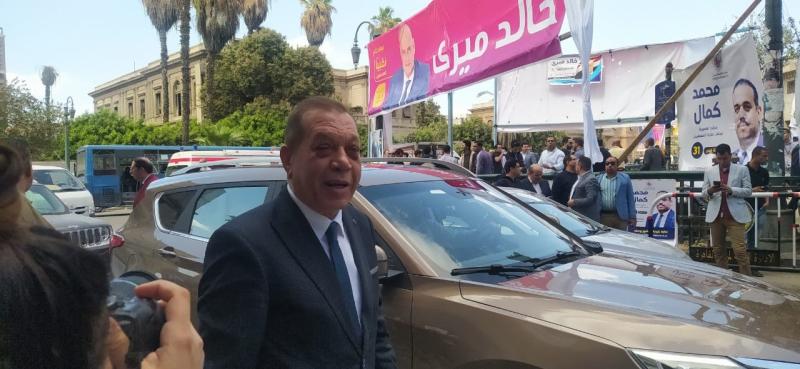 وصول النائب أسامة شرشر رئيس تحرير جريدة النهار لمقر النقابة