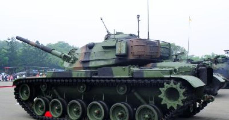 صورة من الدبابات الامريكية لتايوان