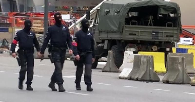 الشرطة البلجيكية في بروكسل