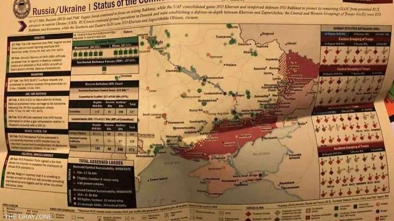 أوكرانيا تعلق على ”الخرائط المسربة” لهجوم الربيع وتصفها بالكاذبة