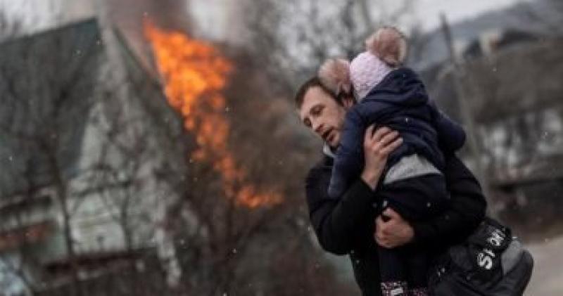 صورة للقتال في خيرسون الاوكرانية