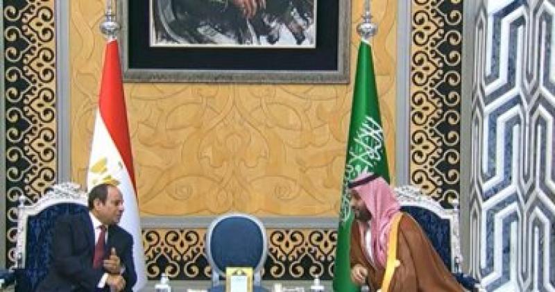 مباحثات الرئيس السيسي مع الامير بن سلمان في جدة