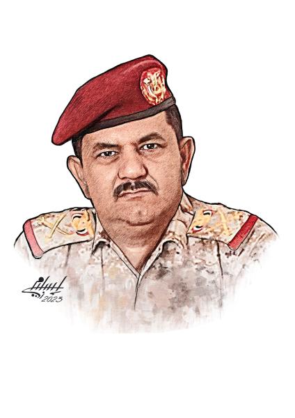 الفريق محسن الداعرى وزير الدفاع اليمنى