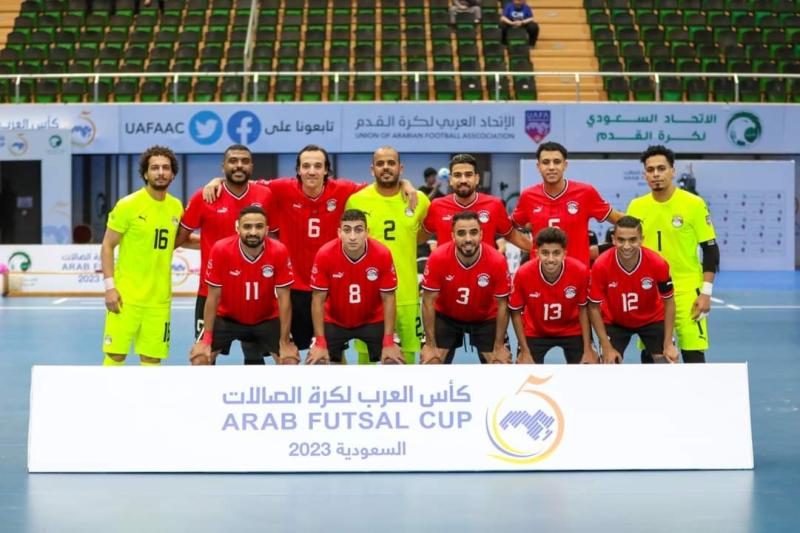 منتخب الصالات يفوز على فلسطين 5-1 فى كأس العرب