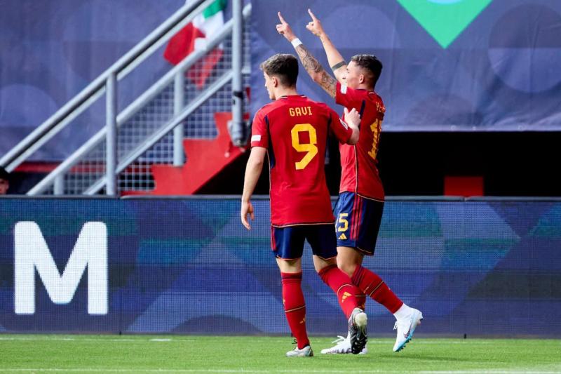 الشوط الأول.. التعادل الايجابي يسيطر على مباراة إسبانيا وإيطاليا في بطولة دوري الأمم الأوروبية